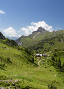 Freiburg hut, summit, Alp, meadow, sky, way Freiburg hut, summit, Alp, meadow, sky, way